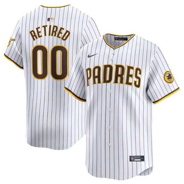 Mens San Diego Padres Customized White 2024 Home Limited Stitched Jersey->->Custom Jersey
